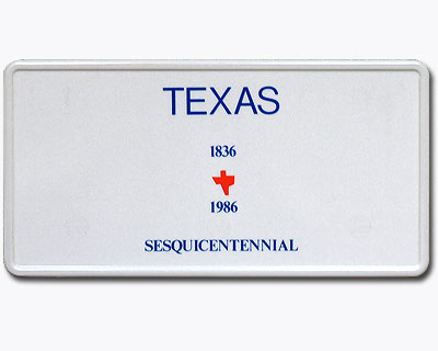 US plate - Texas 3